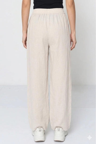 Pull-On Linen Pants