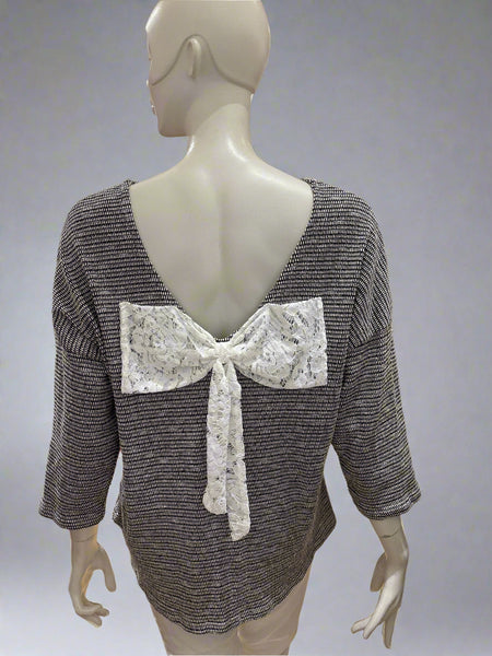 Bow Back Light Sweater