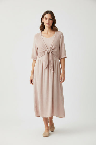 Tie Front Linen/Cotton Dress
