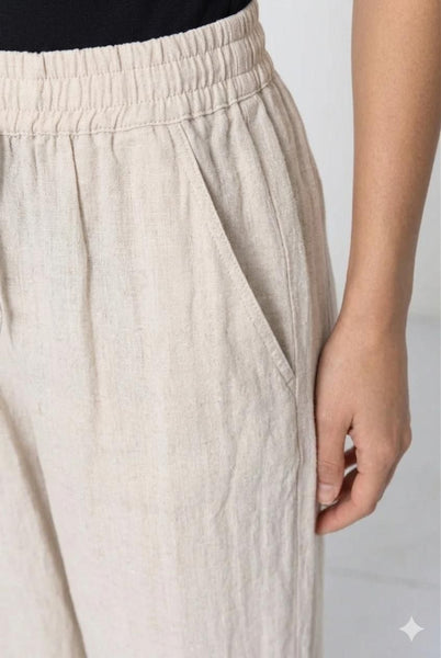 Pull-On Linen Pants