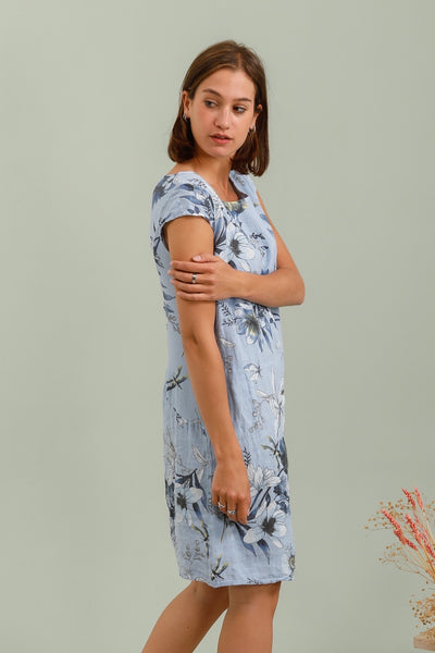 Floral Linen Dress