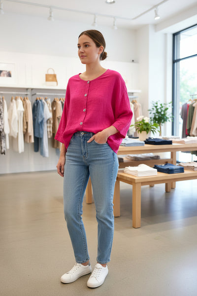 3/4 Sleeve Linen Shirt