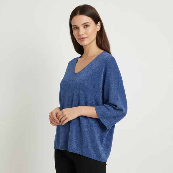 3/4 Light Lurex Sweater