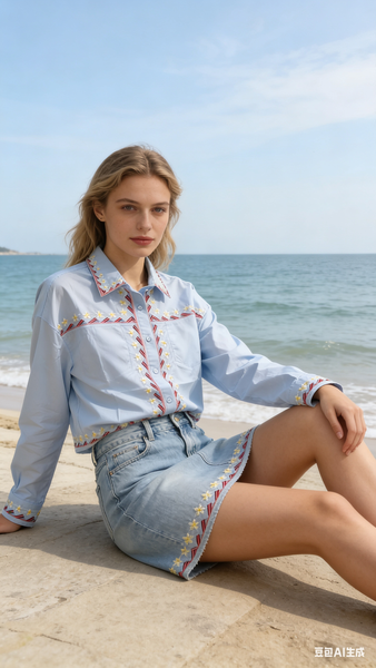 Embroidery Detail Shirt