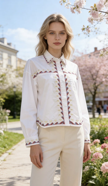 Embroidery Detail Shirt