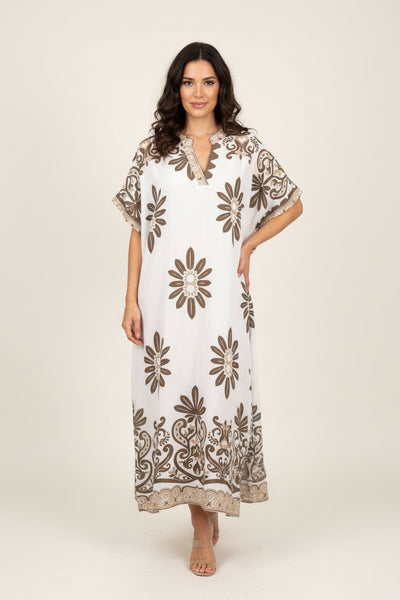 Short Sleeve Print Dress