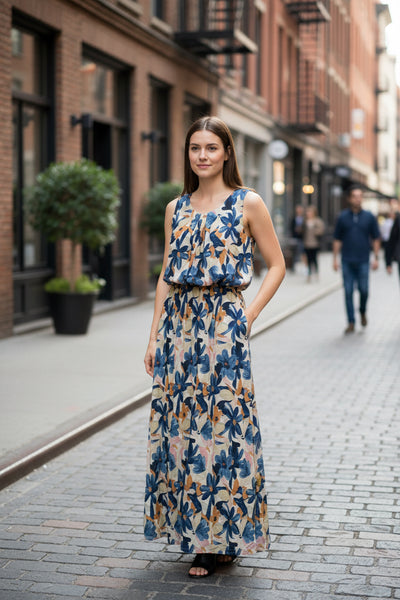 Maxi Print Dress