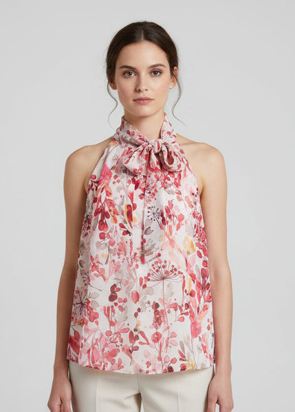 Sleeveless Floral Top
