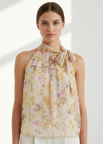 Sleeveless Floral Top