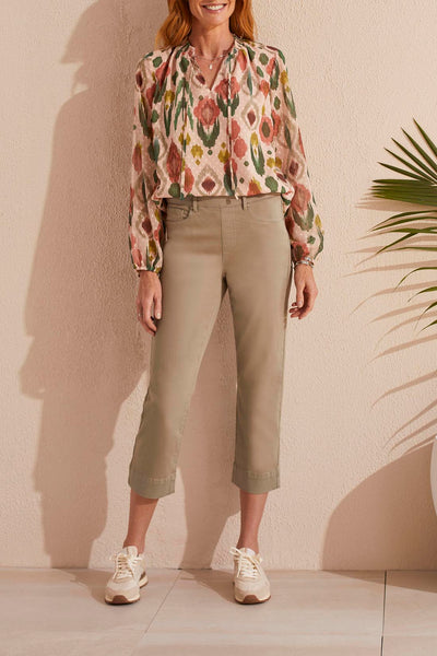 5 Pocket Pull-On Kick Flare Capri