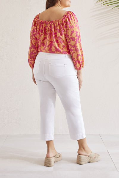 5 Pocket Pull-On Kick Flare Capri