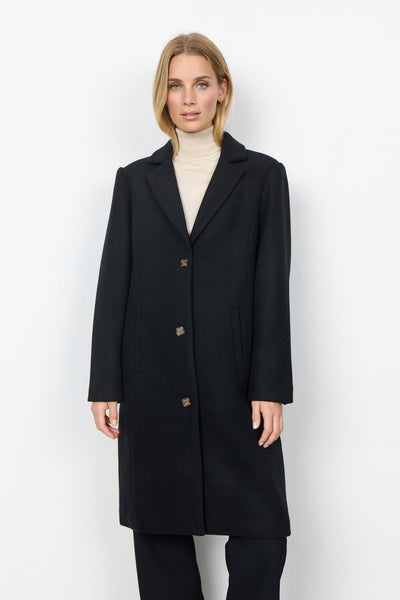 Wool Blend Long Coat