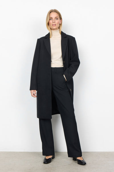 Wool Blend Long Coat