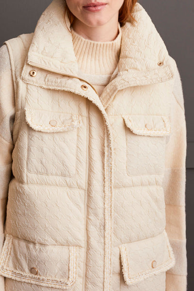 Quilted Mock Neck Vest