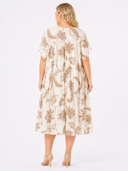 Short Sleeve Floral Dress