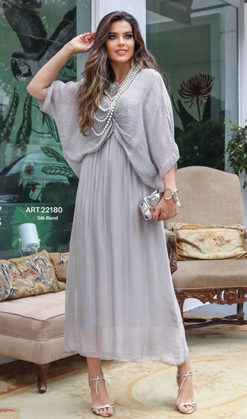 Detail Silk Dress - Italian