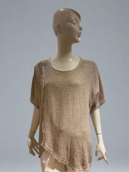 Linen/Cotton Mix Top - Italian
