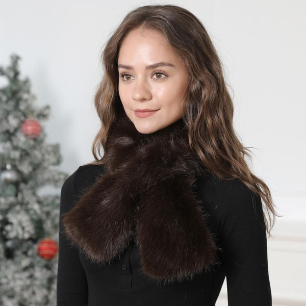 Faux Fur Pull Through Scarf
