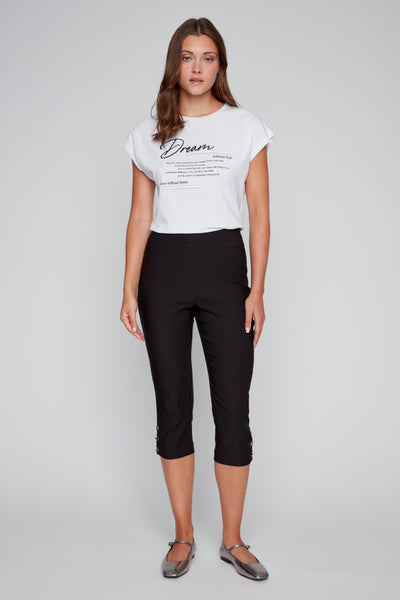 Pull-On Cropped Pants