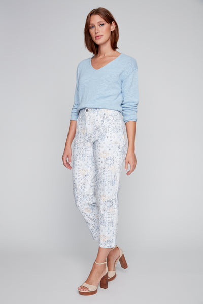Printed Cotton Pants