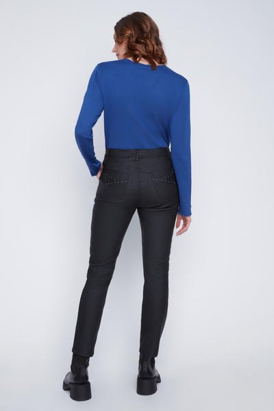 Stud Detail Wax Pants