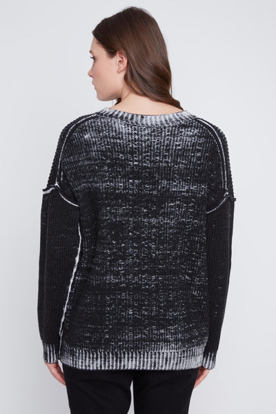 Long Sleeve Cotton Blend Sweater