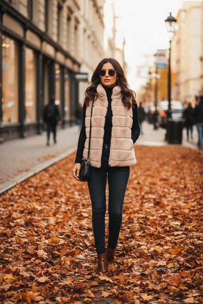 Faux Fur Short Vest