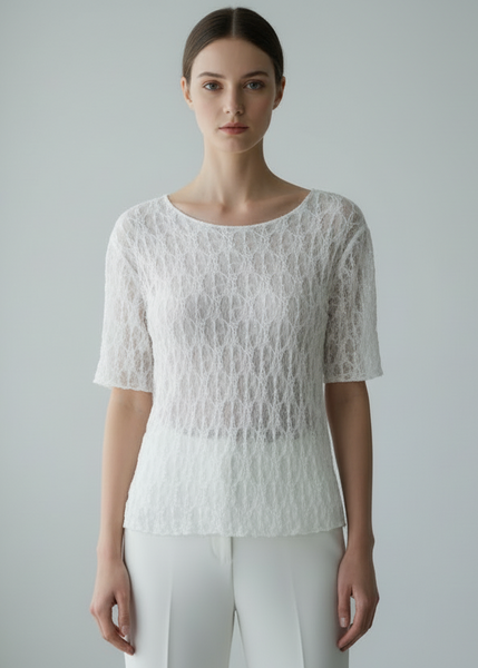 Short Sleeve Lace Top