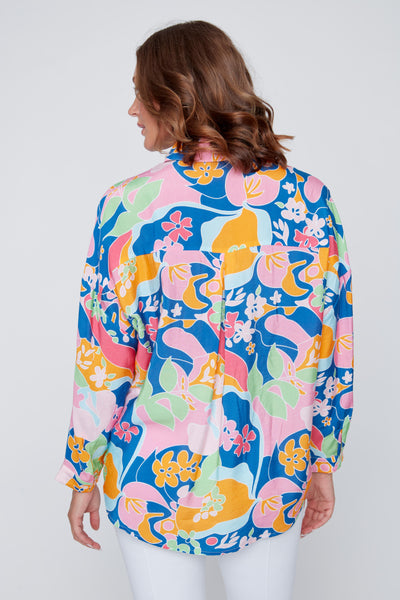 Long Sleeve Print Blouse