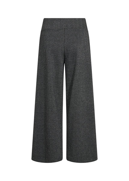 Wide Leg Herringbone Texture Pants