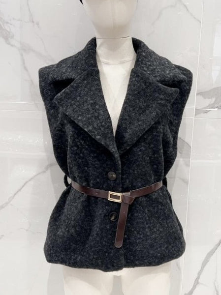 Short Belted Vest