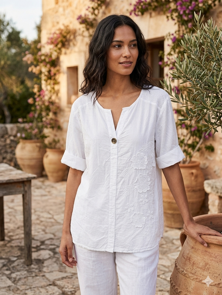 Short Sleeve Cotton Top