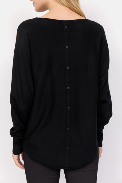 Long Sleeve Button Back Sweater