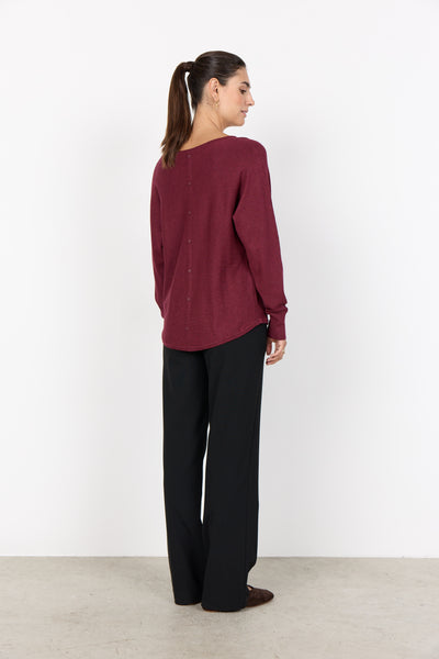 Long Sleeve Button Back Sweater