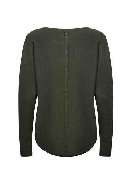 Long Sleeve Button Back Sweater