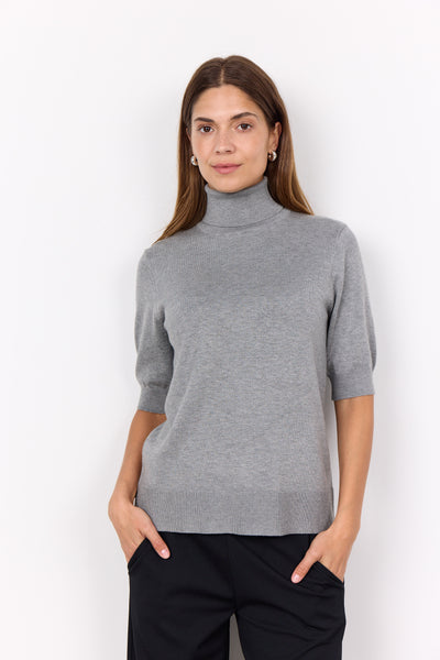 Short Sleeve Turtle Neck Sweater