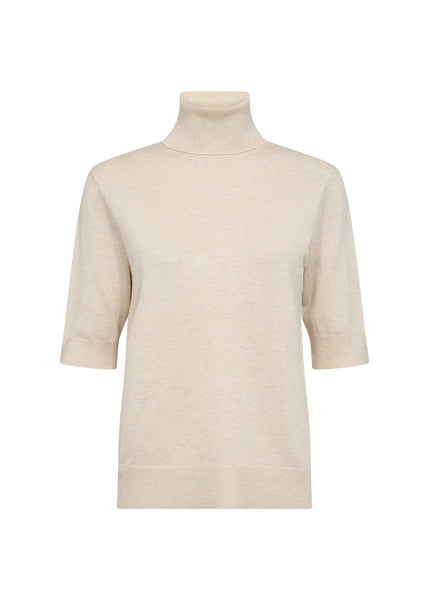 Short Sleeve Turtle Neck Sweater
