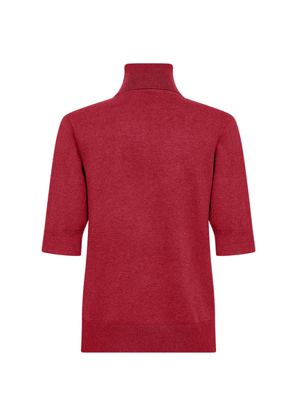 Short Sleeve Turtle Neck Sweater