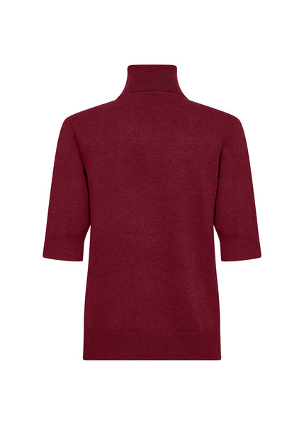 Short Sleeve Turtle Neck Sweater