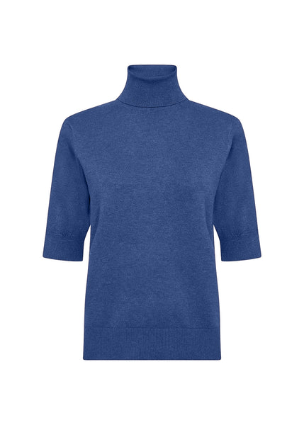 Short Sleeve Turtle Neck Sweater