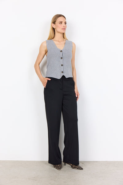 Button Front Knit Vest