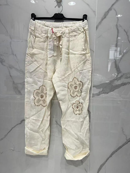 Draw String Linen Pants