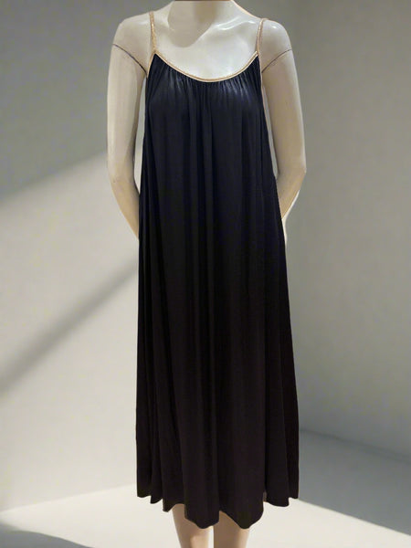 Sleeveless Satin Dress