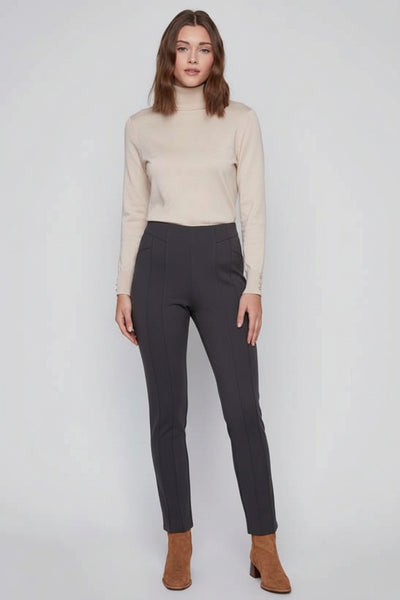 Detail Waist Ponte Pants