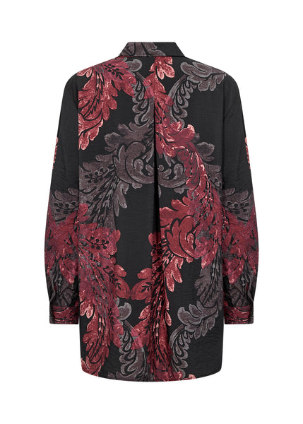 Long Sleeve Printed Blouse