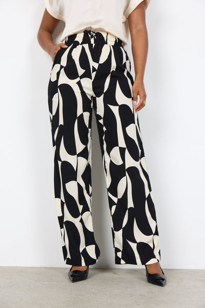 Abstract Print Pants