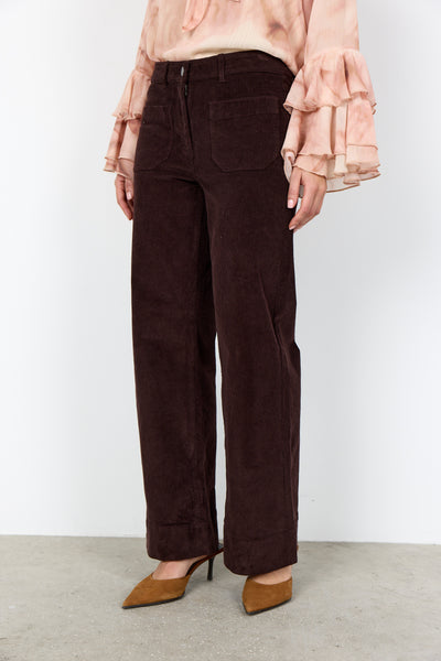 High Waist Corduroy Pants