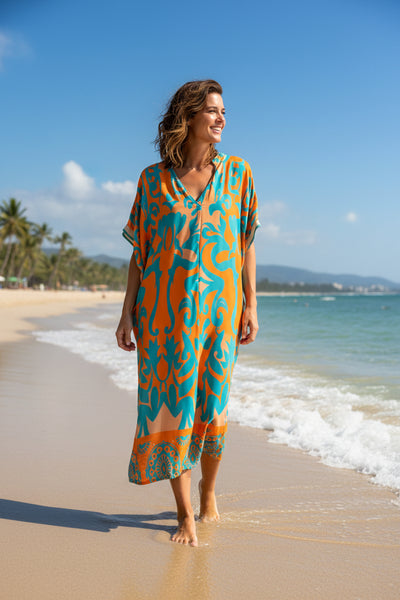 Long Print Dress