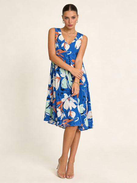 Sleeveless Floral Dress