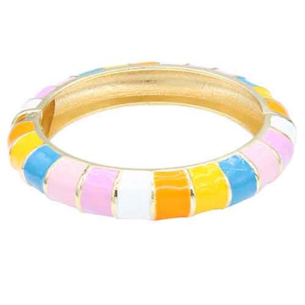 Color Metal Bangle Bracelet